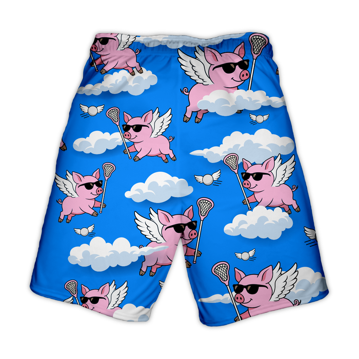 When Pigs Fly Lacrosse Shorts