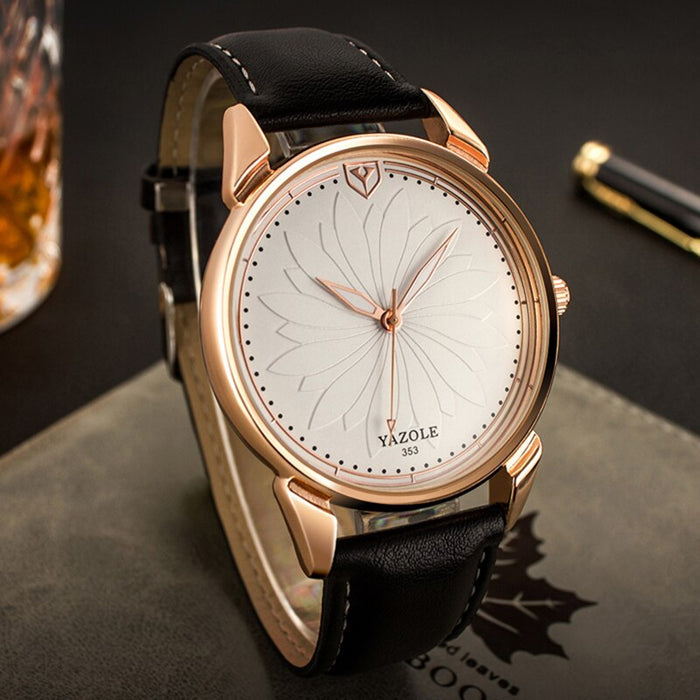 Yazole Classic Vintage Leather Watch