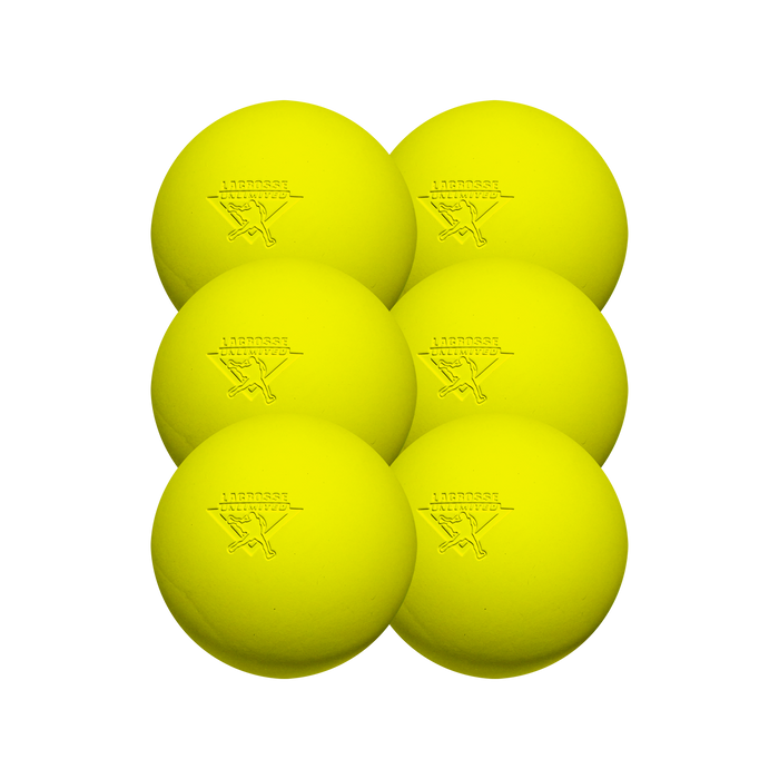 Yellow Lacrosse Balls- 6 Pack